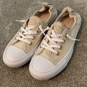 Converse ALL-STAR Low Top , Cream/Gold , Size 7.5